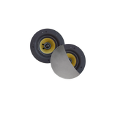 SAMBA SPEAKERSET, 65W (DRAAIBARE TWEETER), MAT CHROOM (ROND 195 MM), RANDLOOS